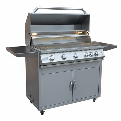 KoKoMo 40 inch 5-Burner Freestanding Grill uniform white background