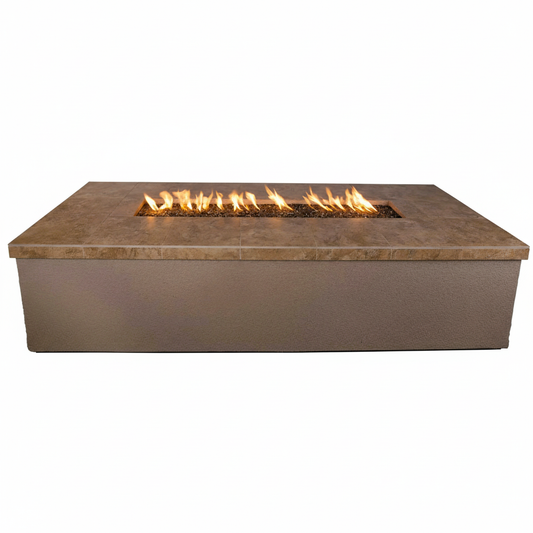 Entertainer Outdoor Fire Pit with Fire-Glass on white background